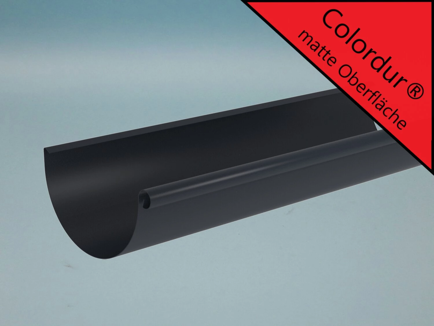 Dachrinne halbrund COLORDUR - anthrazit