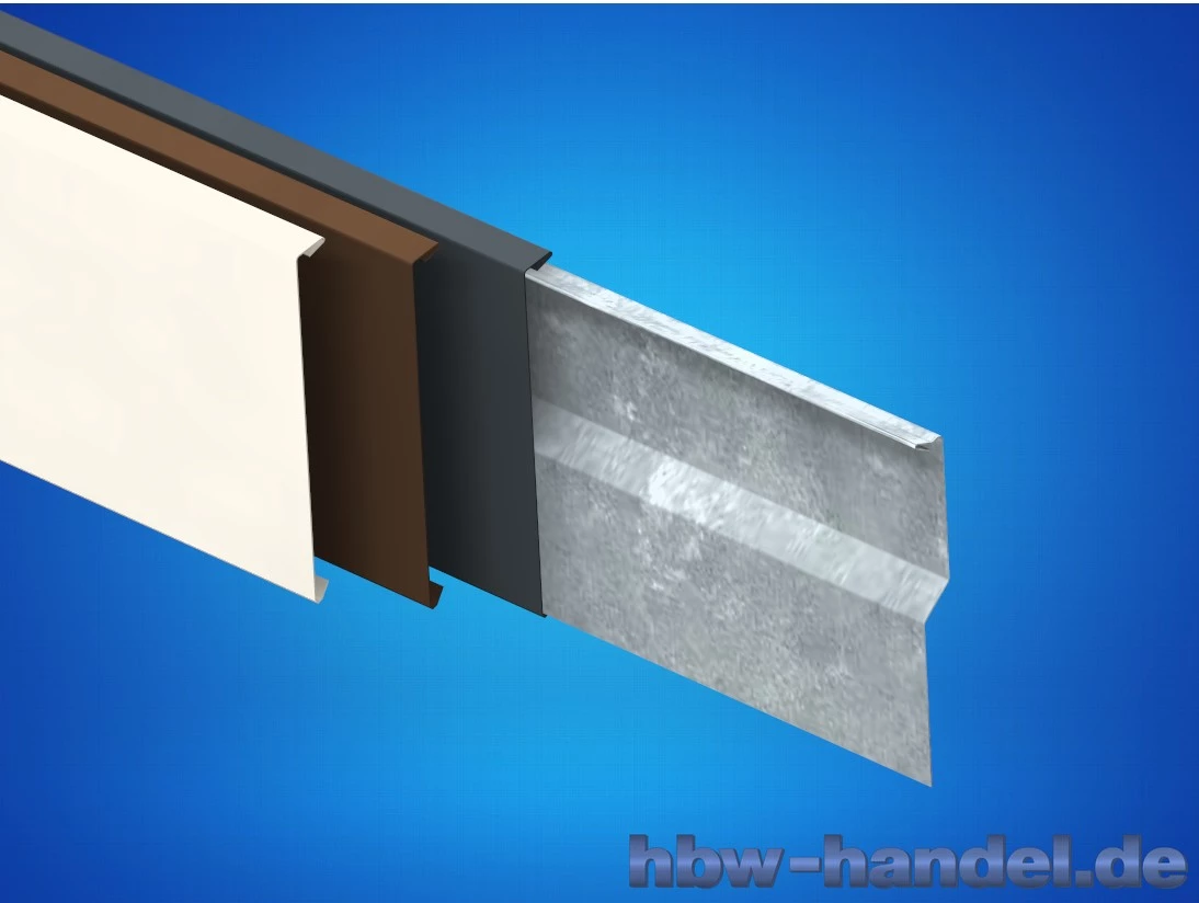 Trittschutzblende inkl. Trägerprofil in verschiedenen Materialien