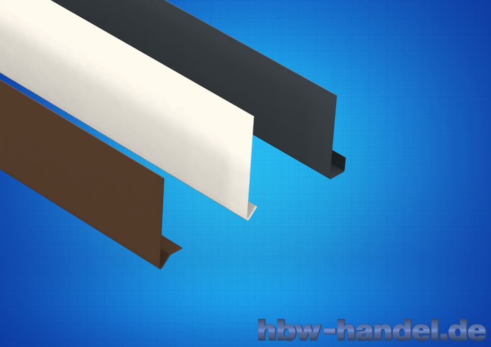 Stirnbrettblende Aluminium farbbeschichtet Stirnbrettblende Aluminium farbbeschichtet