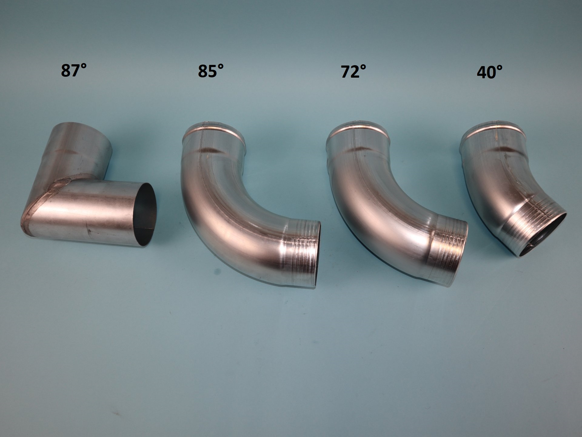 Fallrohrbogen Titanzink mit einseitiger Muffe, Winkel auswählbar Fallrohrbogen Titanzink mit einseitiger Muffe, Winkel auswählbar