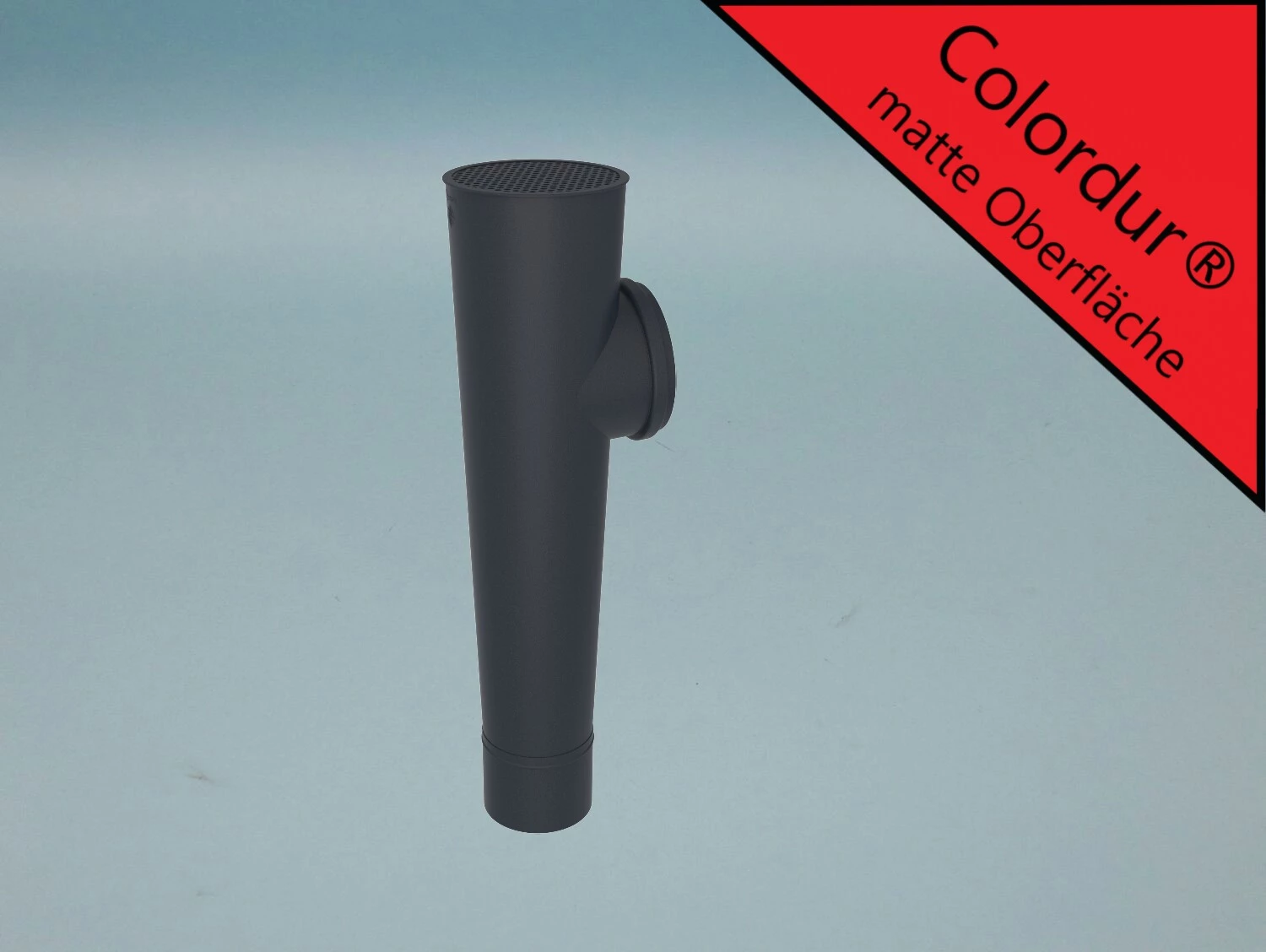 Attika-Stutzen Zambelli COLORDUR anthrazit - Flachdachabzweig