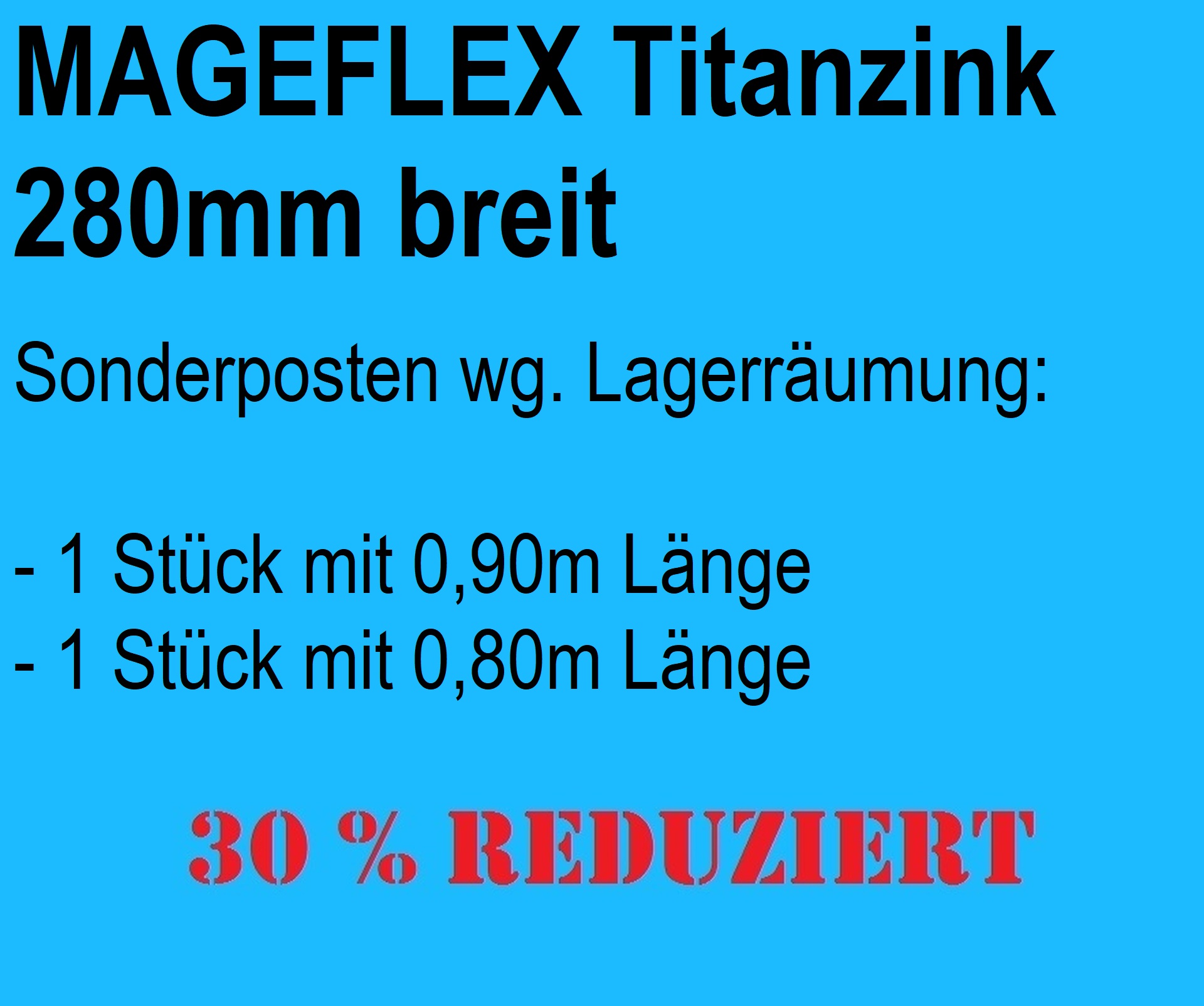 Restposten - MAGE Flex Titanzink