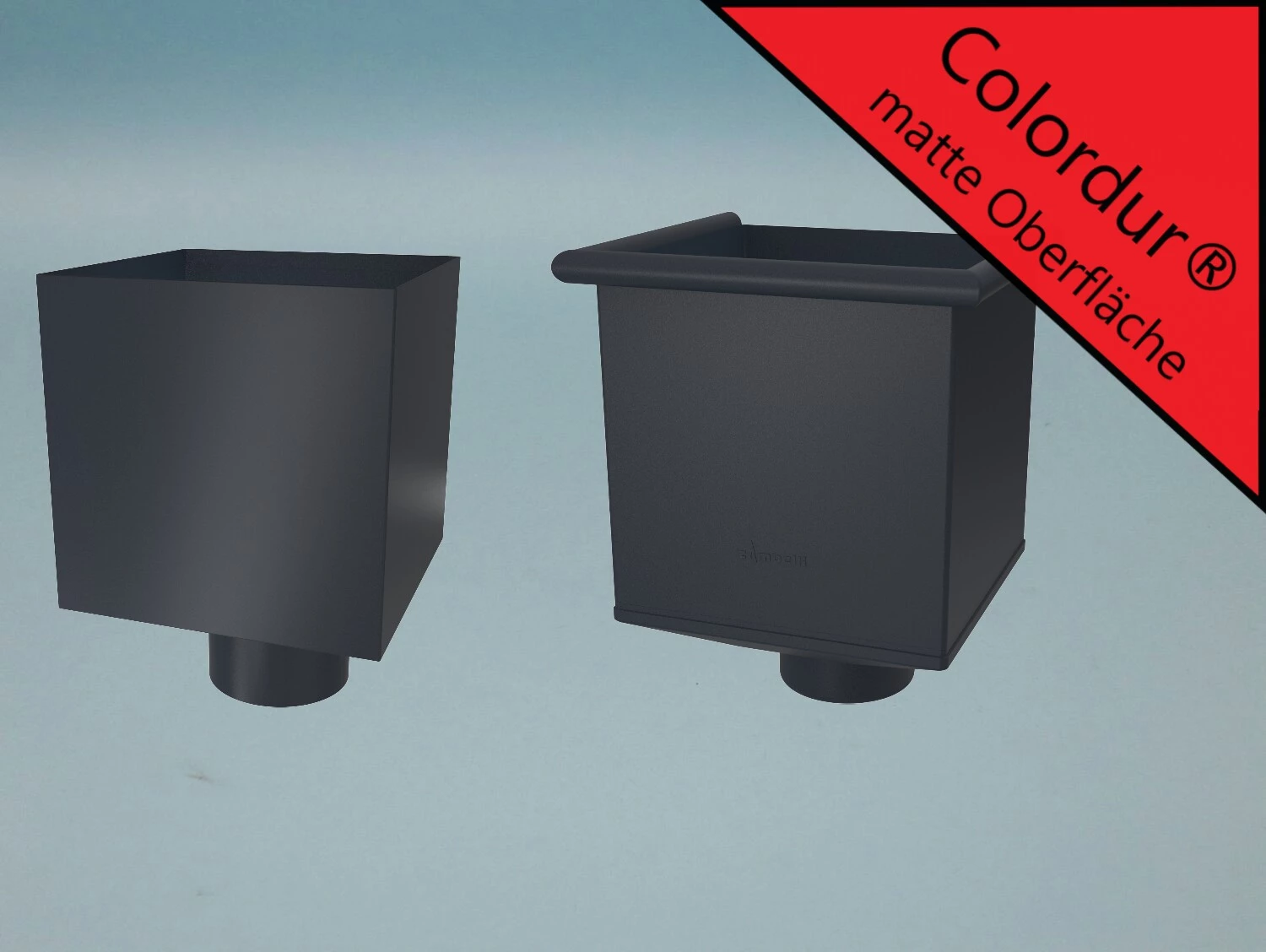 Wasserfangkasten, Rinnenkessel COLORDUR - anthrazit in verschiedenen Ausführungen