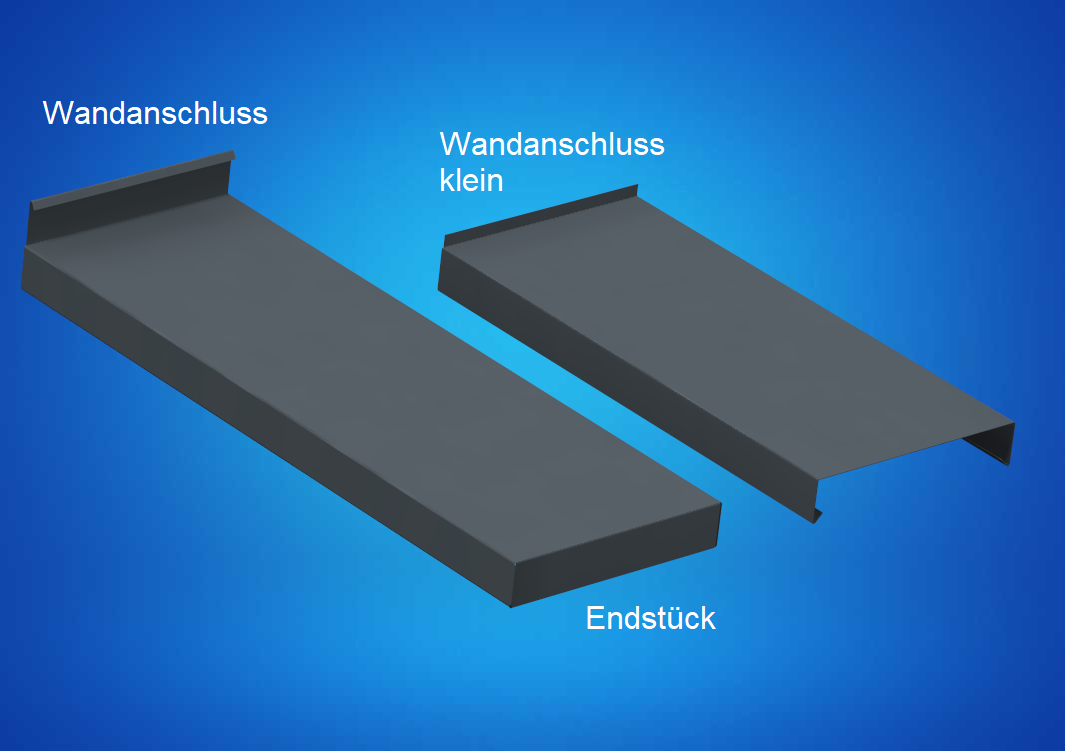 Konfigurator Mauerabdeckung - Mauerform L