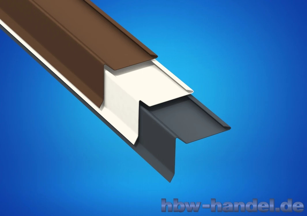 Ortgangblech, Aluminium farbbeschichtet