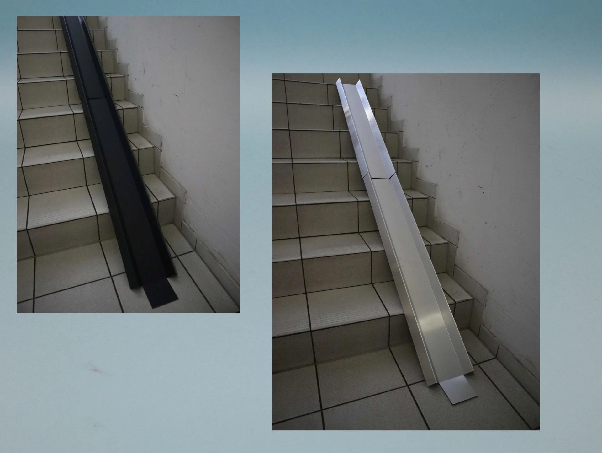 Fahrradrampe für die Treppe