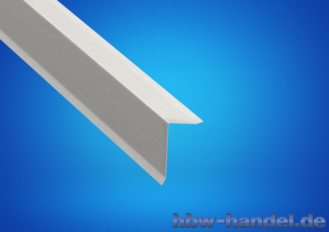 Ortgangblech Aluminium natur für Flachdach / Holzkeilbohle Ortgangblech Aluminium natur für Flachdach / Holzkeilbohle