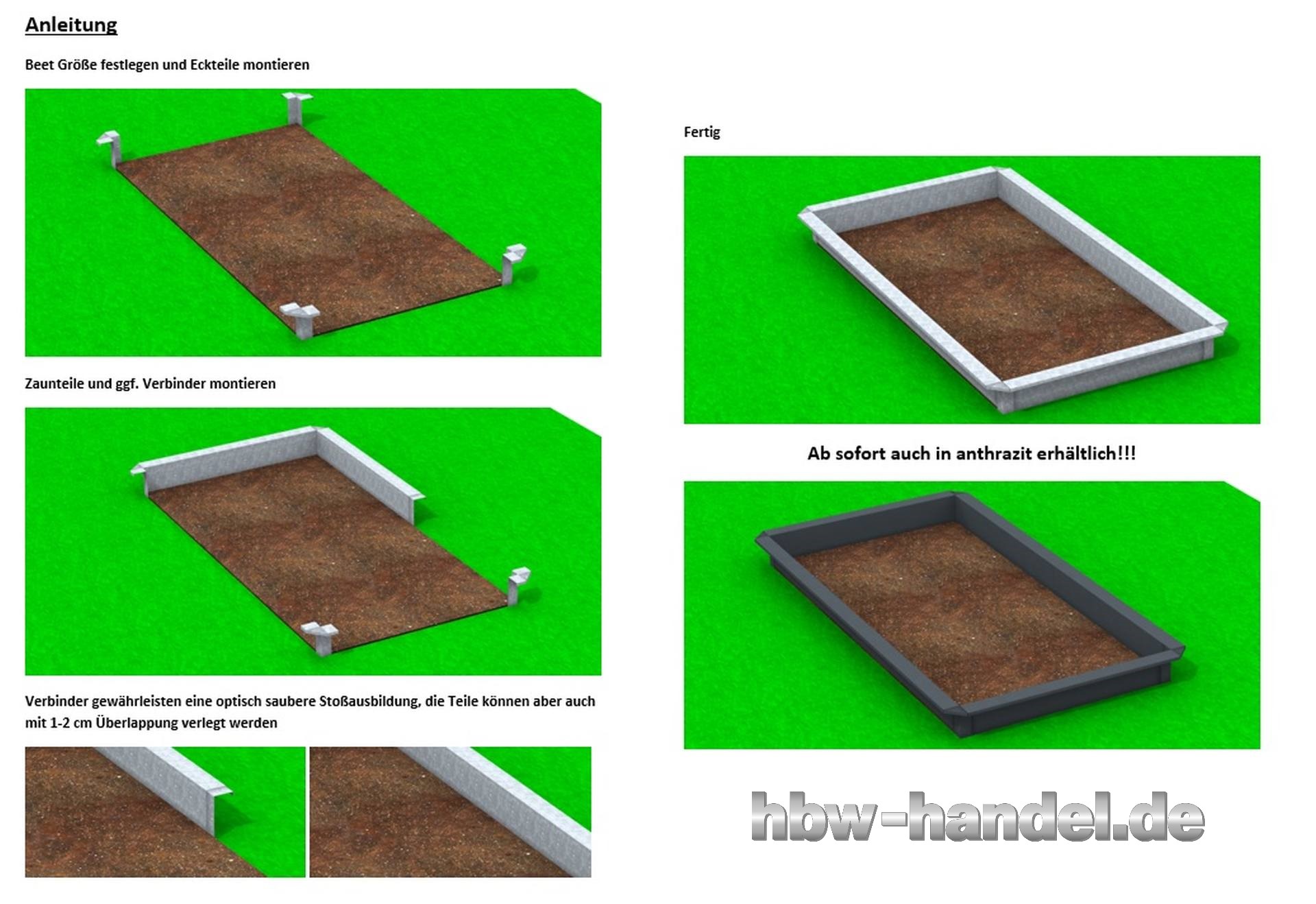 Schneckenzaun als SET inkl. Ecken