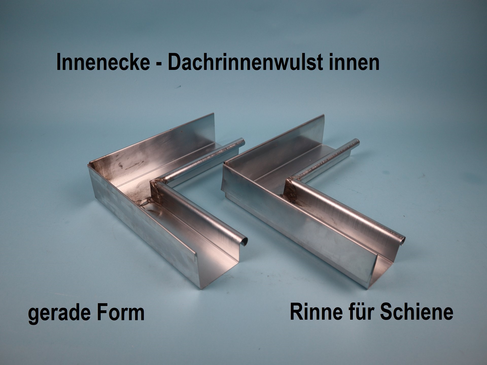 Rinnenwinkel / Außenwinkel Titanzink für Kleindachrinne