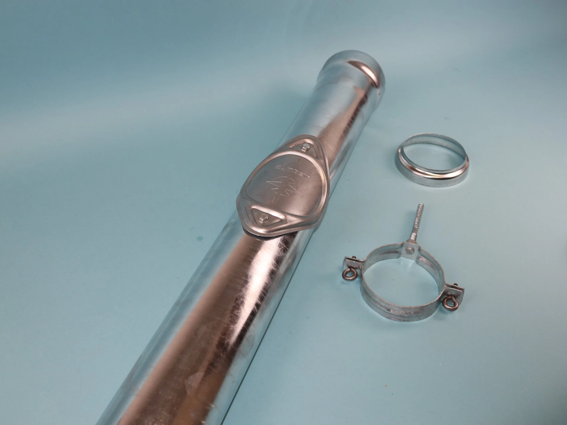 Standrohr verzinkt mit Reinigungsöffnung DN100