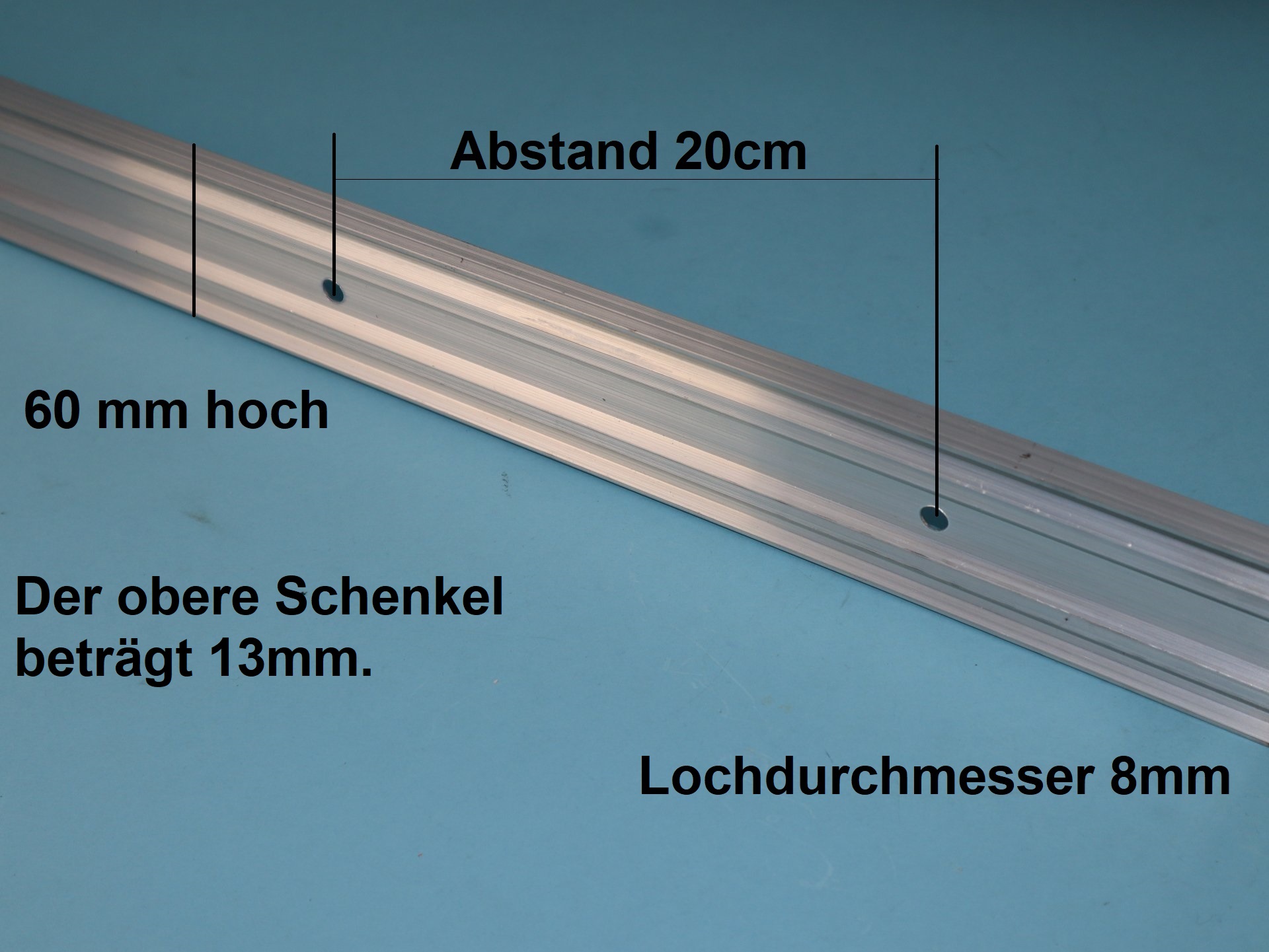 Wandanschlussprofil Aluminium stranggepresst - Kappleiste