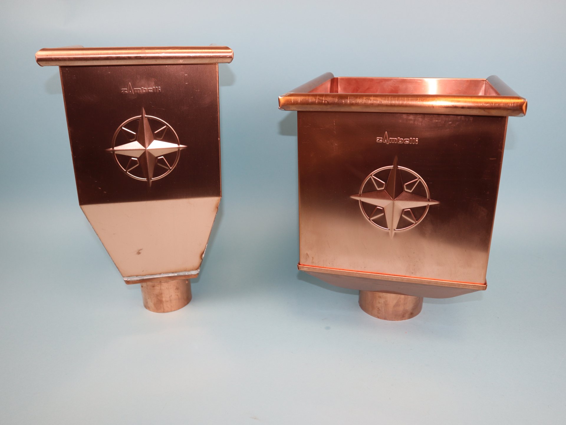 Wasserfangkasten, Rinnenkessel Kupfer in verschiedenen Ausführungen Wasserfangkasten, Rinnenkessel Kupfer in verschiedenen Ausführungen