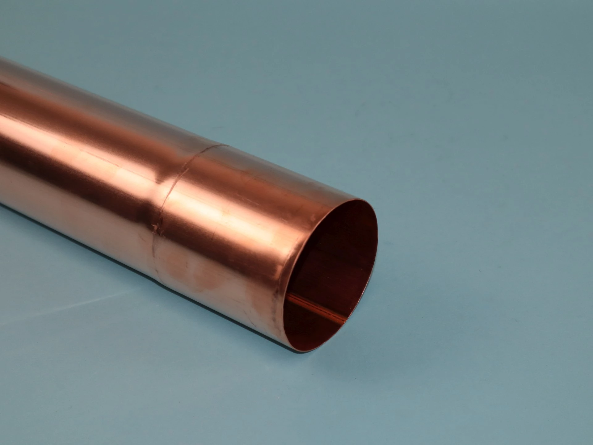 Fallrohr Kupfer mit einseitiger Muffe, Länge auswählbar