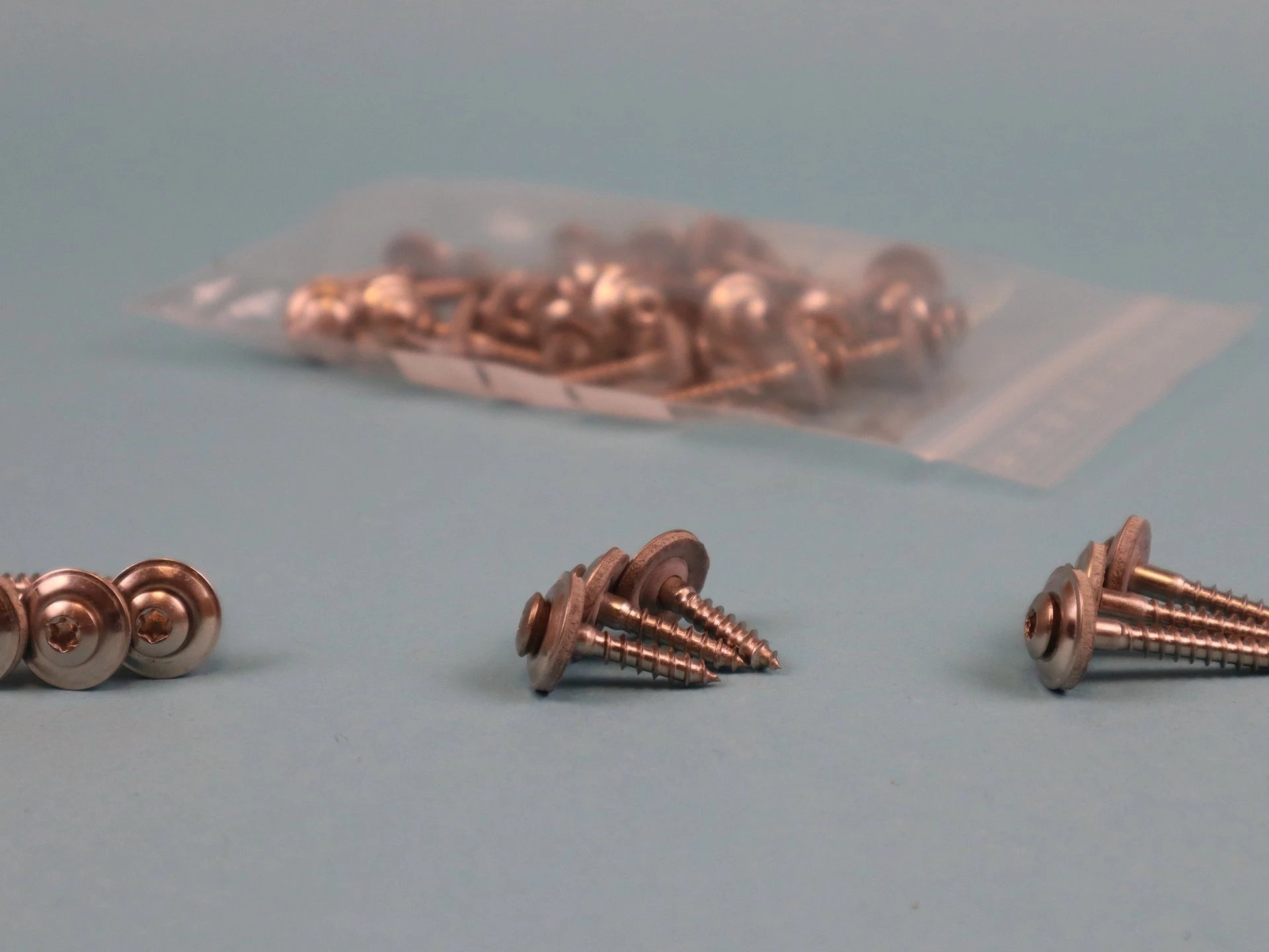 Spenglerschrauben aus Edelstahl, blank