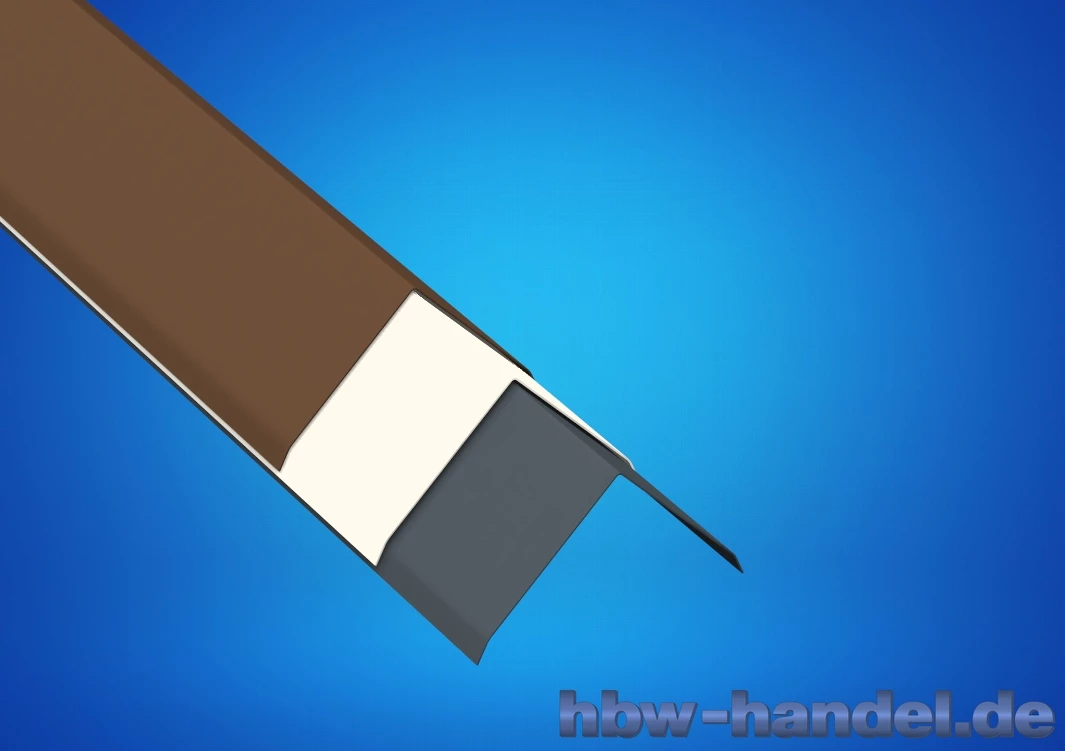 Firstblech, Aluminium farbbeschichtet