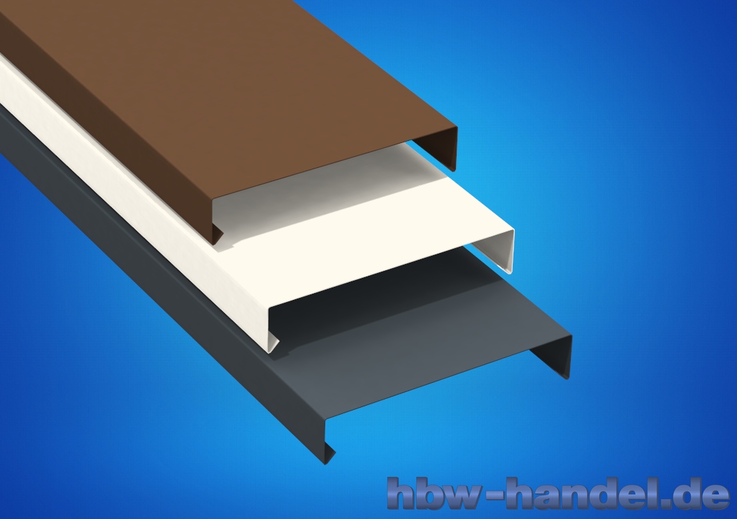 Mauerabdeckung Aluminium farbbeschichtet Mauerabdeckung Aluminium farbbeschichtet
