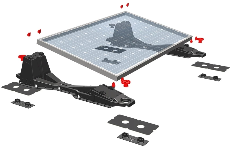 Bauder Solarunterkonstruktion für Flachdach (Bauder Solar UK FD)