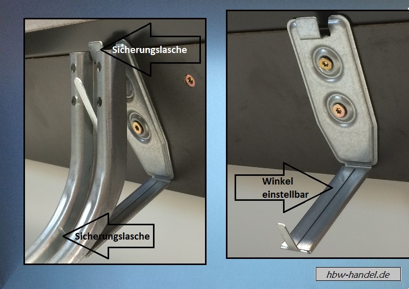 Stirnbretthalter ROBUST System - anthrazit