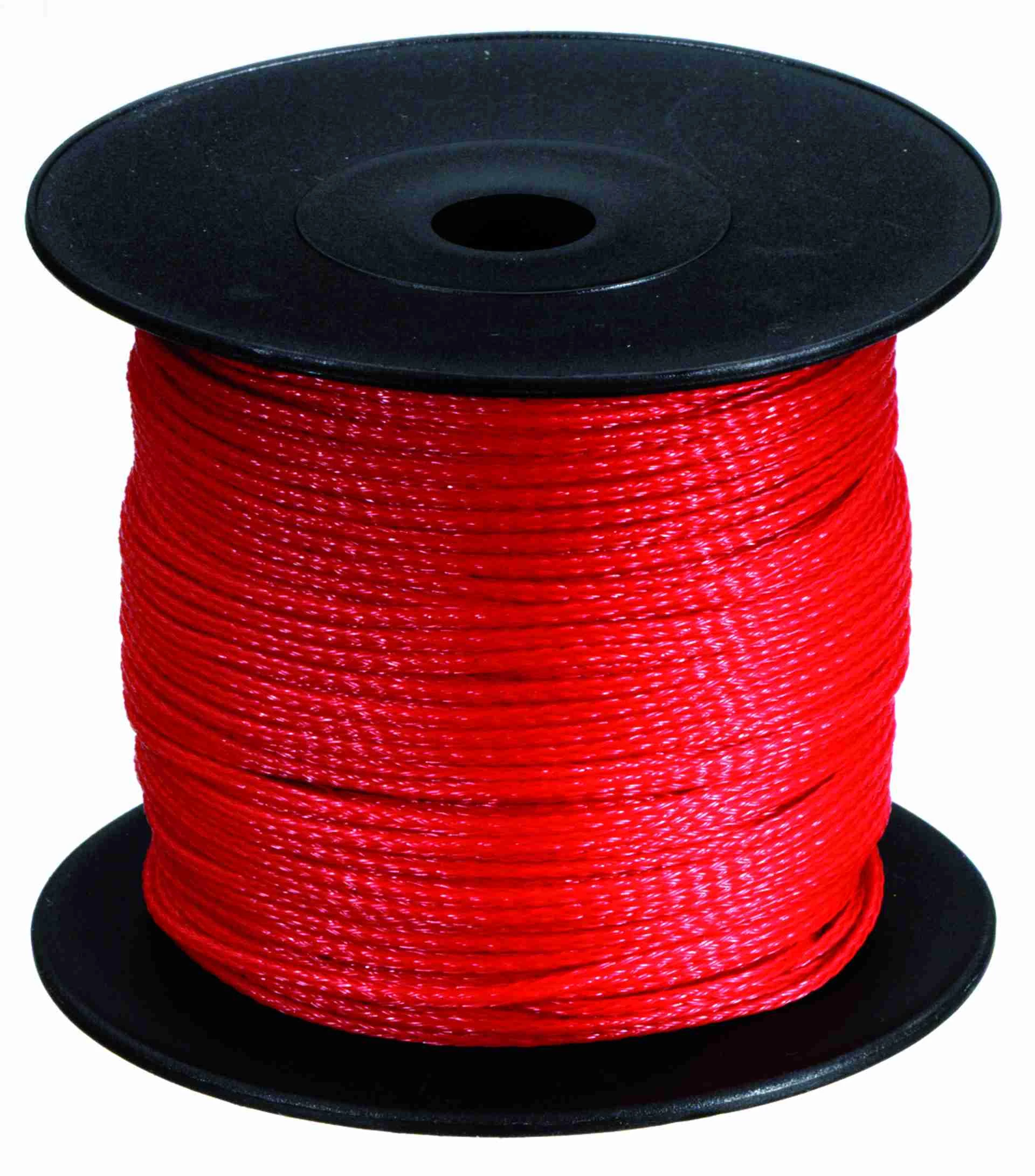 Rote Polypropylen-Umreifungsband-Spule mit schwarzer Kunststoffspule, 12 mm breit, hochreißfestes Band