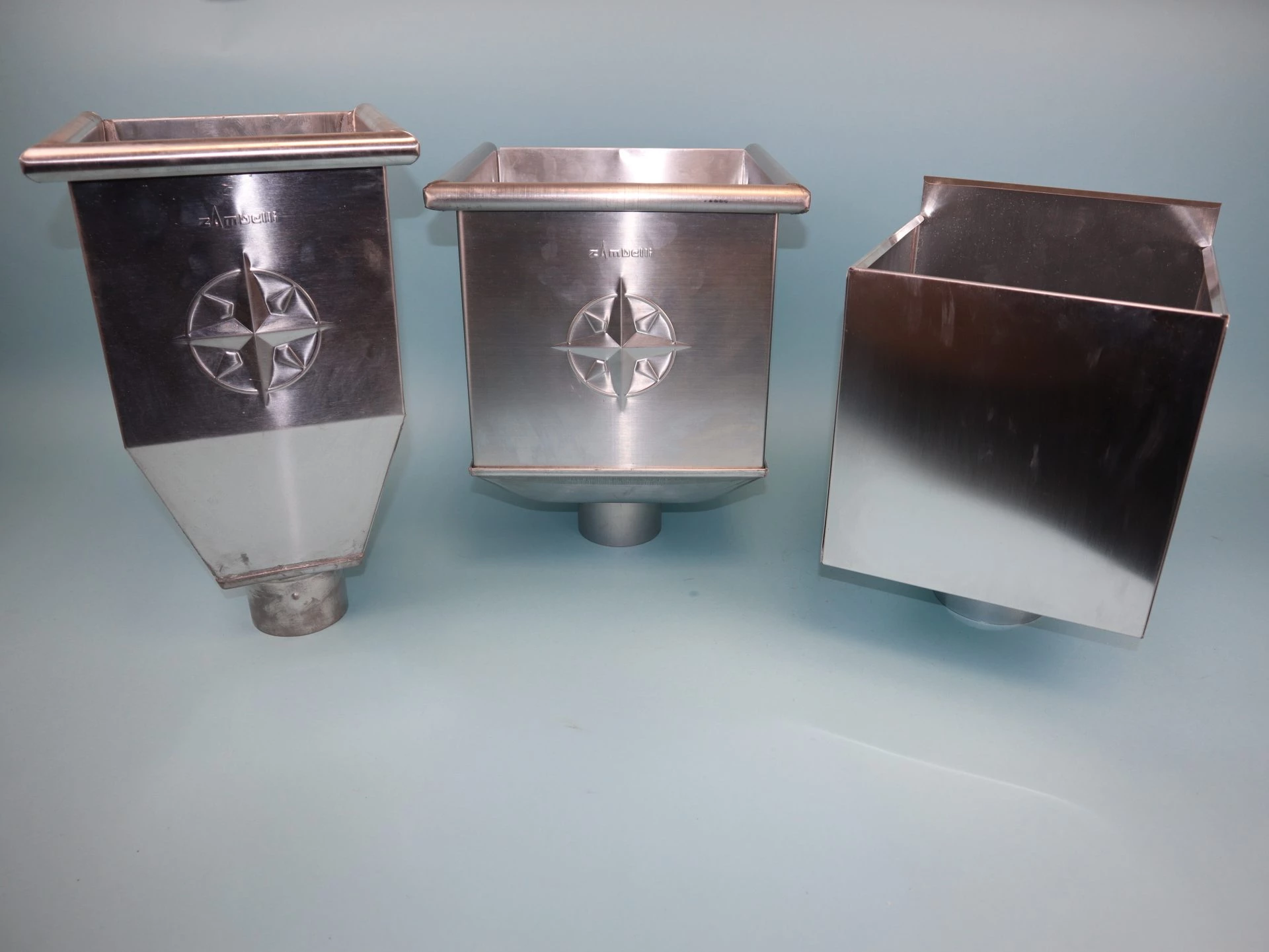 Wasserfangkasten, Rinnenkessel Titanzink in verschiedenen Ausführungen