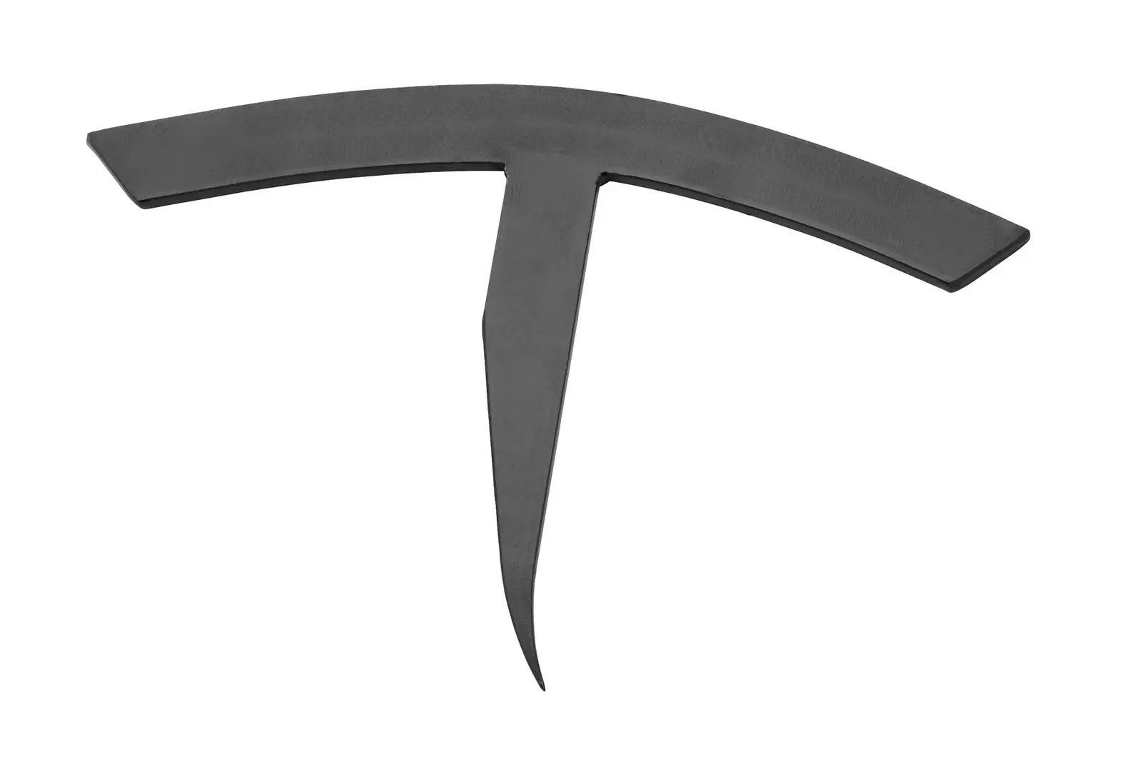 Schwarze T-förmige Haubrücke mit gebogener Spitze