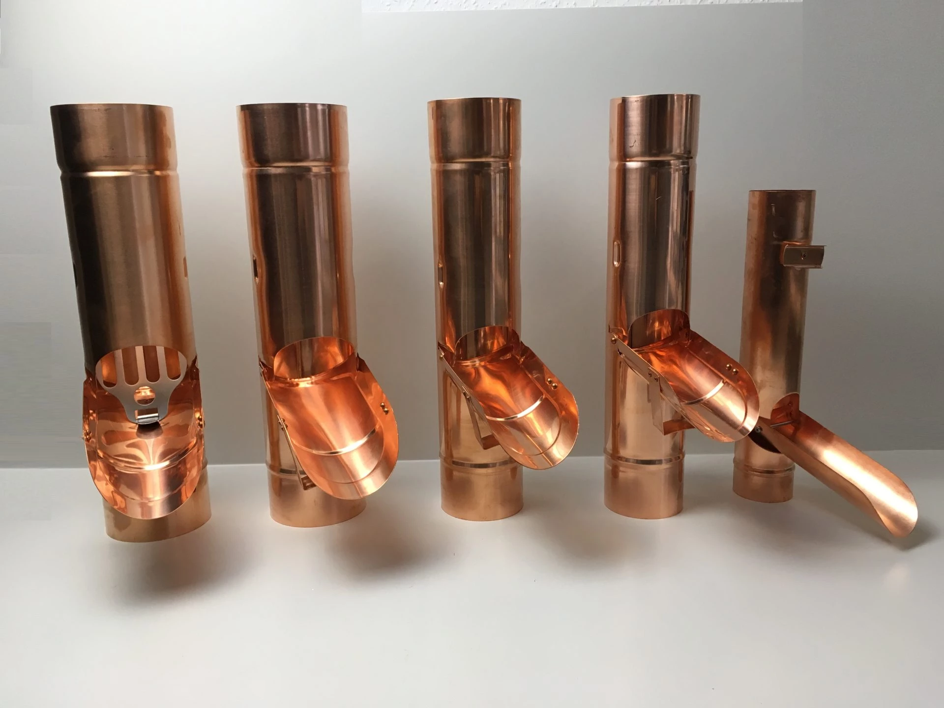 Regenwasserklappe Kupfer Laubsieb auswählbar