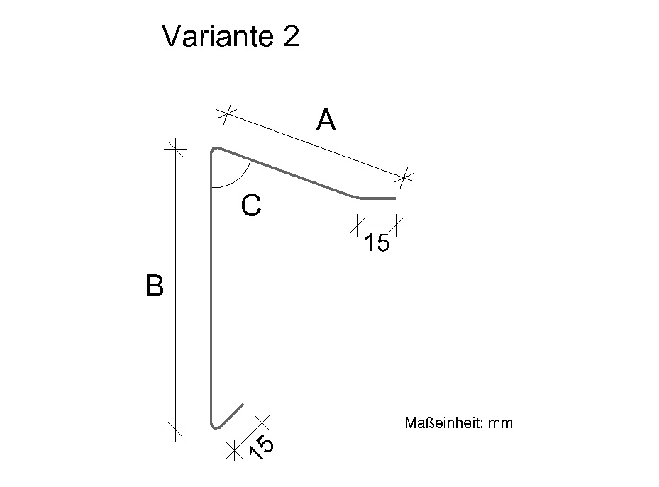 Ortgangblech Kupfer für Flachdach / Holzkeilbohle