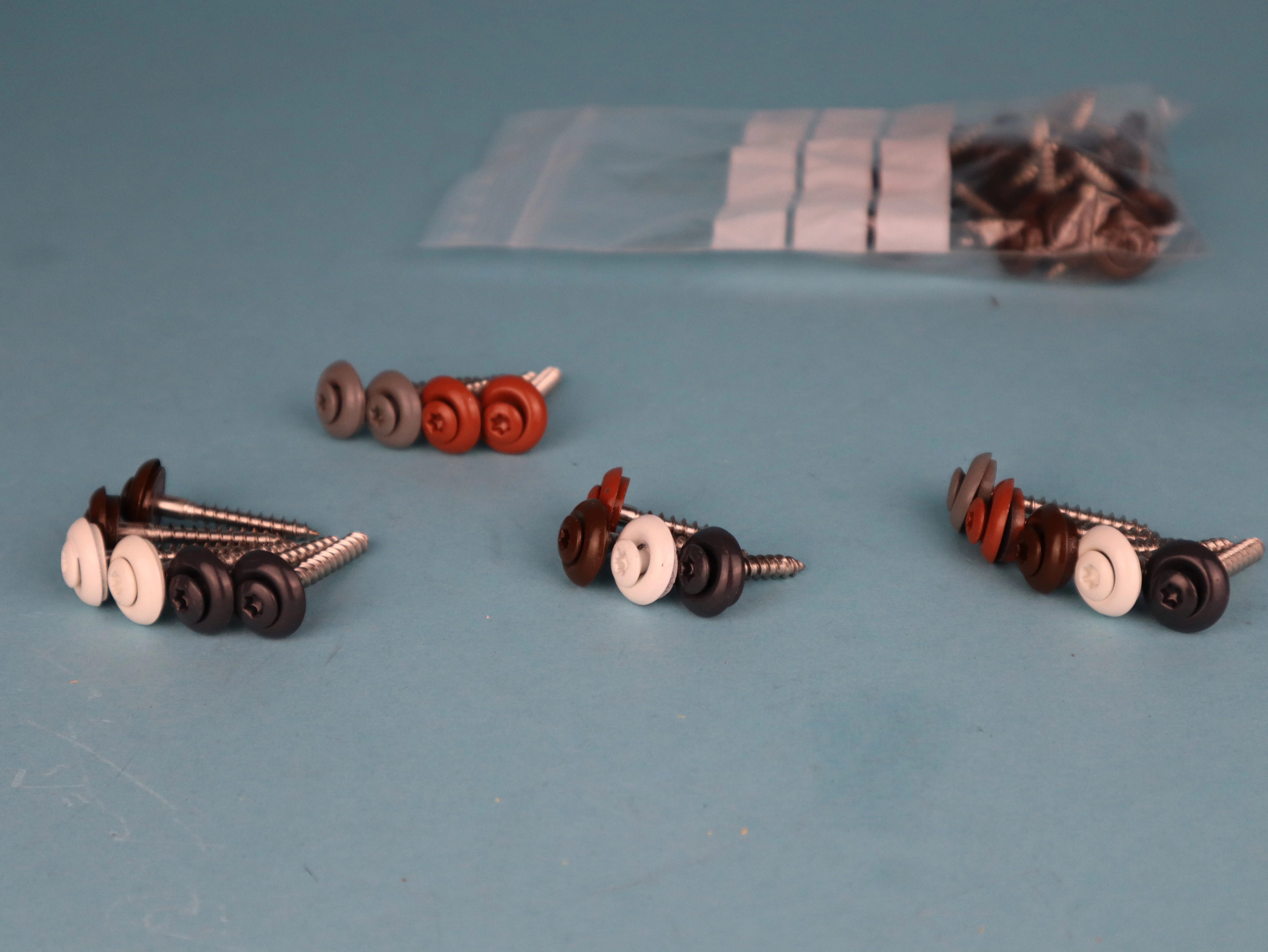 Color - Spenglerschrauben aus Edelstahl, farbig