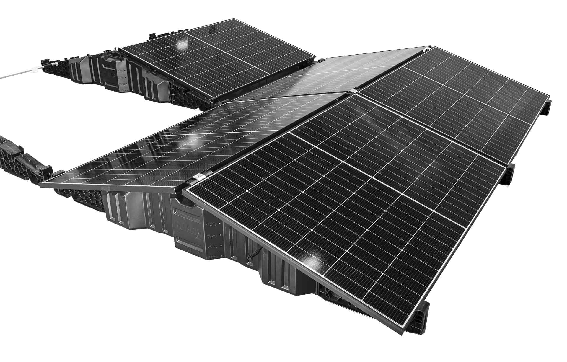 Zambelli HSF Ballast-Tank PV Aufständerung Solar Flachdachhalterung