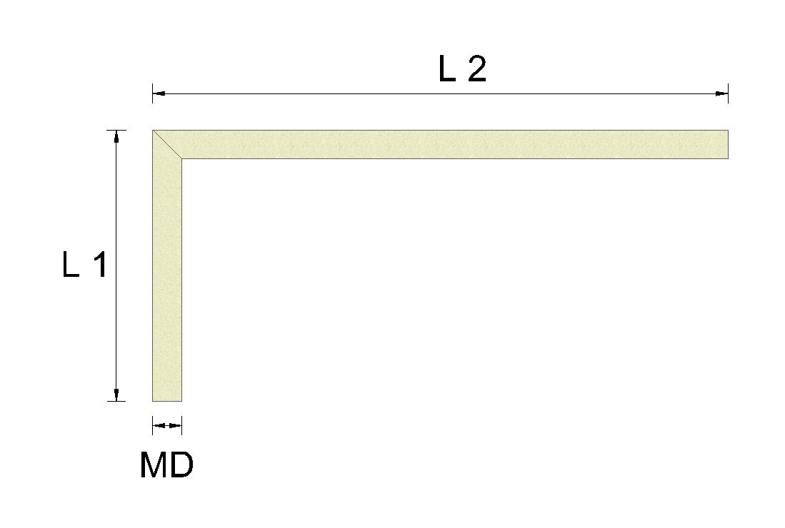 Konfigurator Mauerabdeckung - Mauerform L