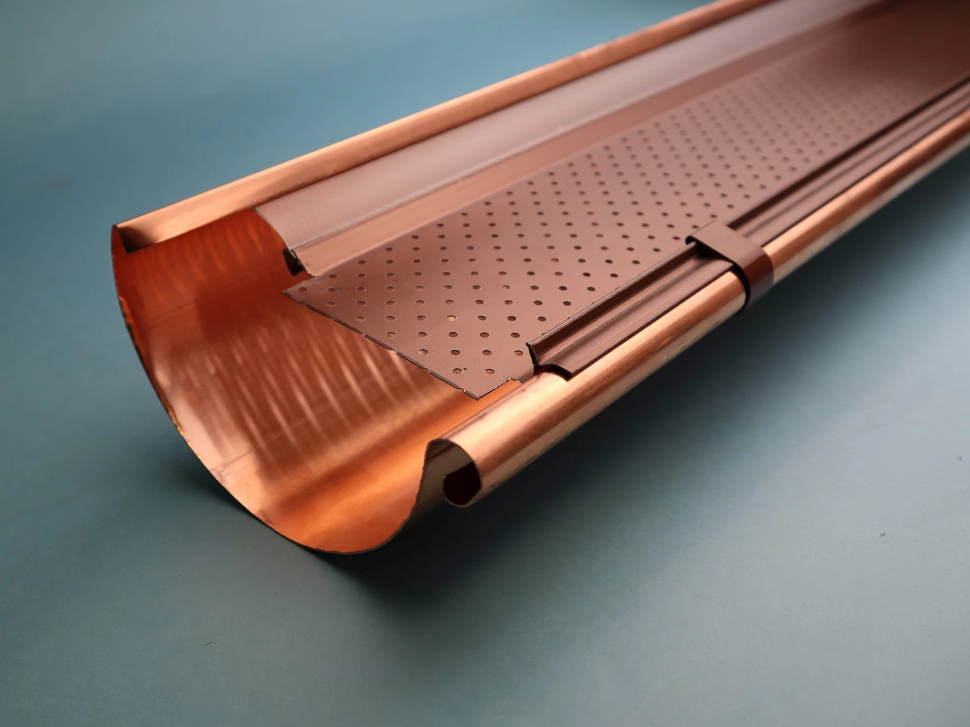 Dachrinnen Laubschutzgitter Gutter Stark 2m Stück für Kupfer